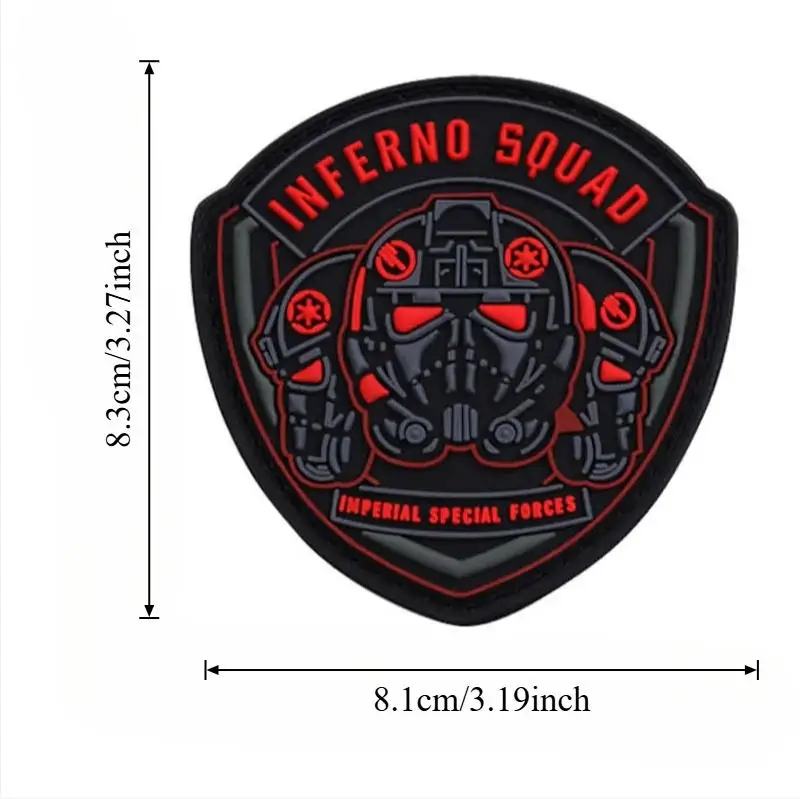 Emblema Bordado do Esquadrão Inferno, Emblema do Planeta Jedi, Braçadeira Bordada, Patches Bordados para Roupas