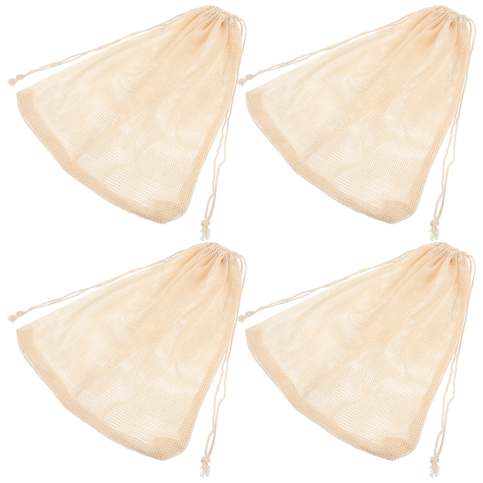

4 Pcs Seafood Boil Bags 30x40cm Cooking Supply Steaming Nets Large Restaurant Meat Reusable Cotton Line Storage Tools