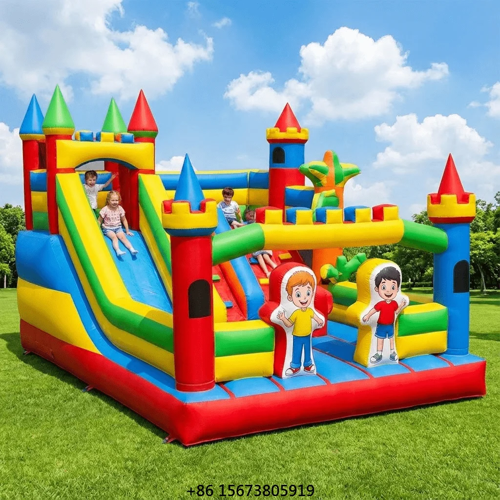 Popular Commercial Grade PVC Inflatable Jumper Bouncer Slide Combo Big Kids Jumping Bouncy House Castle for Outdoor Events