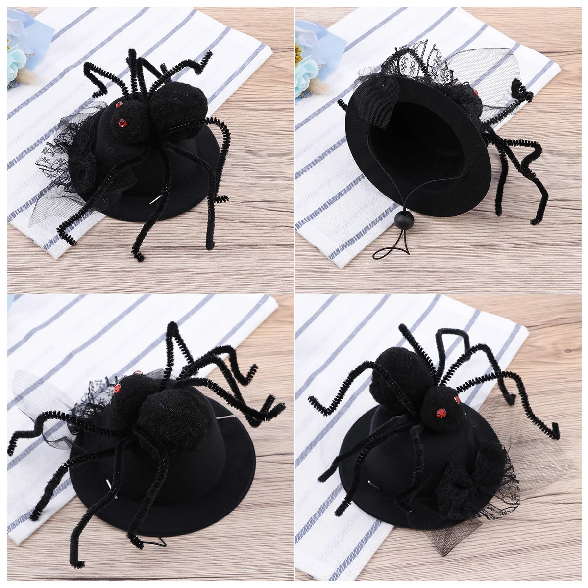 Funny Pet Hat Headpiece Fancy Headgear Costume Accessories Photo Props for Cat Dog Puppy (Spider) Cat Cosplay Cap