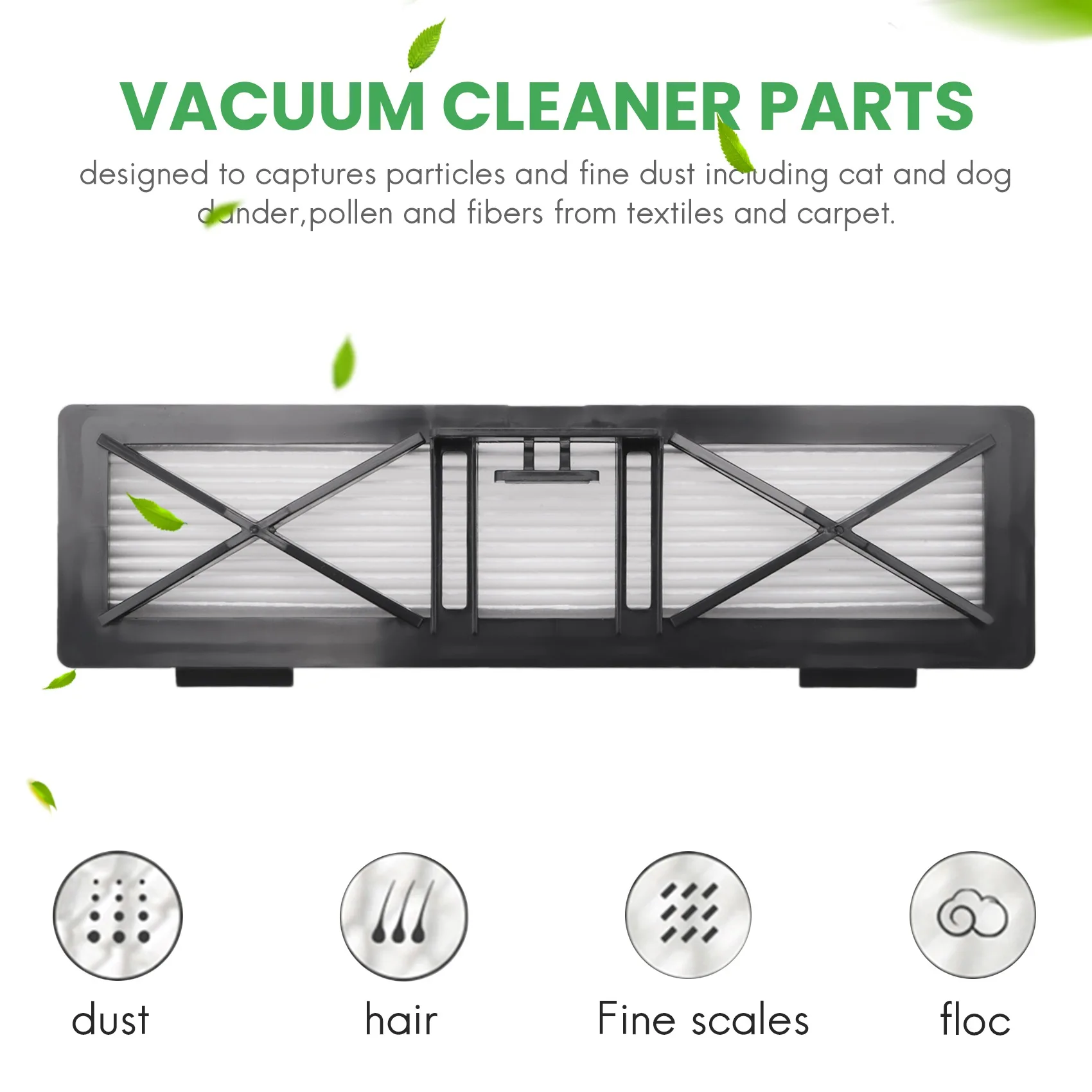 ชุดแปรงกรองประสิทธิภาพสูงทดแทนที่ทําความสะอาดเข้ากันได้กับ Neato Botvac D Series และ