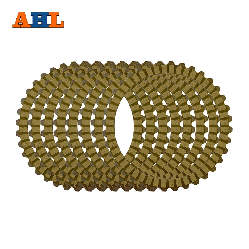 

AHL Motorcycle Green & Yellow & Steel Plates Clutch Friction Plate For Harley XL883 XL1200 1200X48 SPORTSTER XL1200X XL1200V