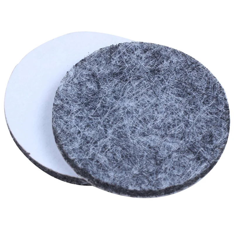 A47U 400Pcs Round Shaped Table Chair Furniture Leg Felt Mat Pad Gray
