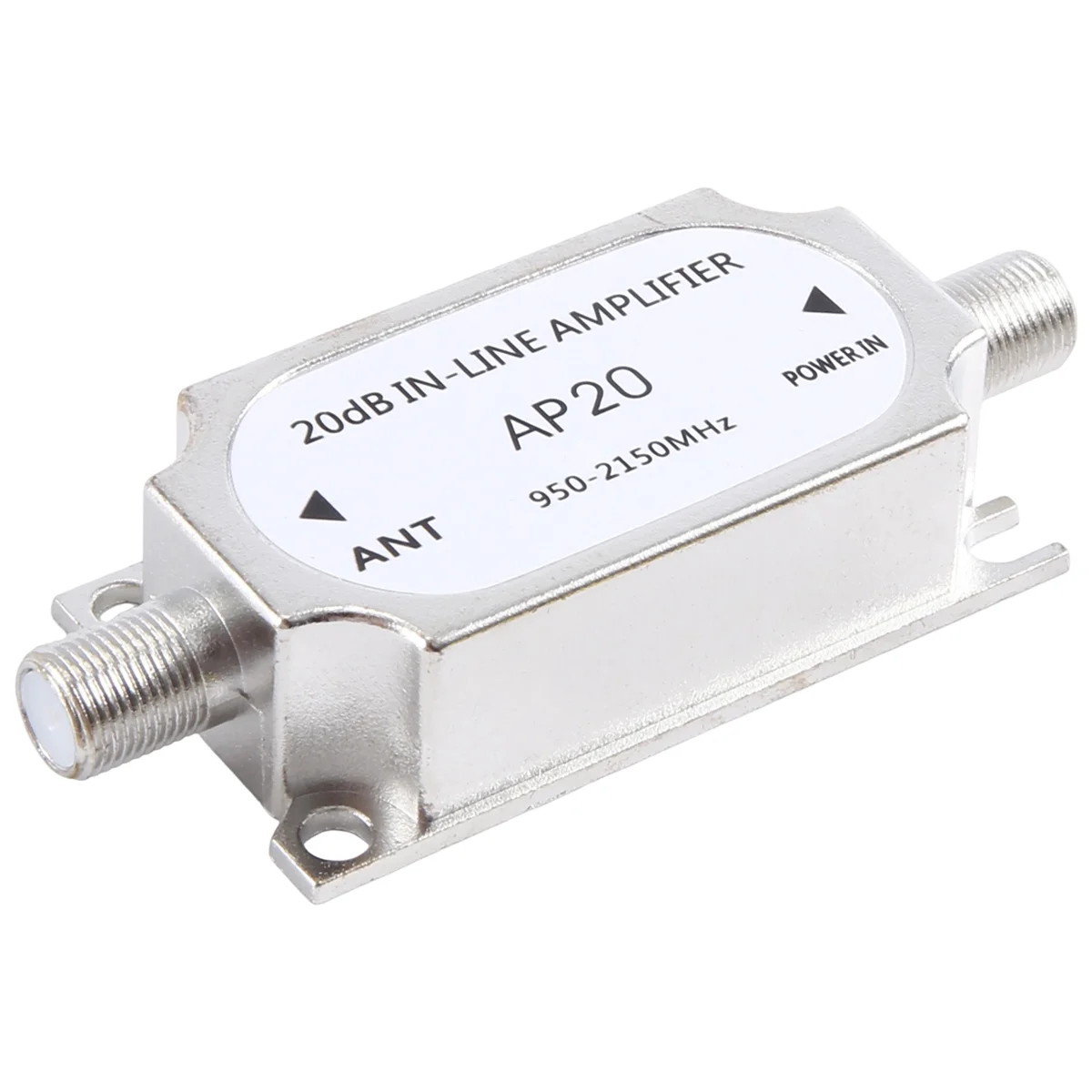 AP20 Satellite 20DB In-Line Amplifier 950-2150MHZ Signal Booster for Antenna Cable Run Channel Strength