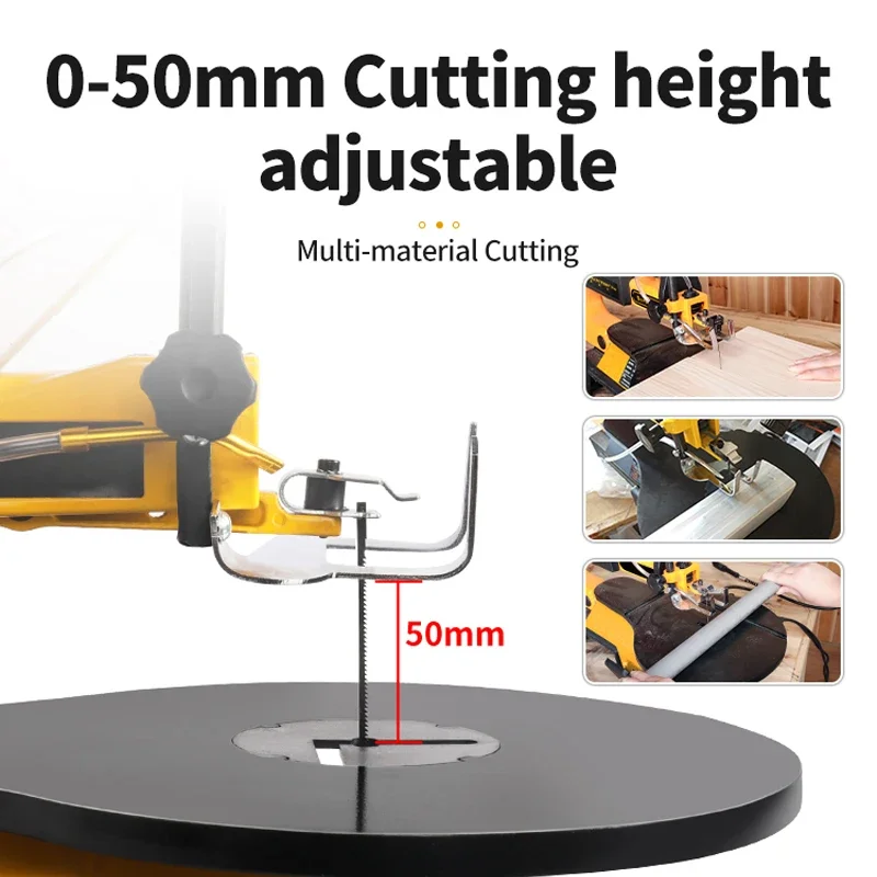 LUXTER Pro 16 inch Variable Speed scroll saw machine with Work Light Flexible Shaft