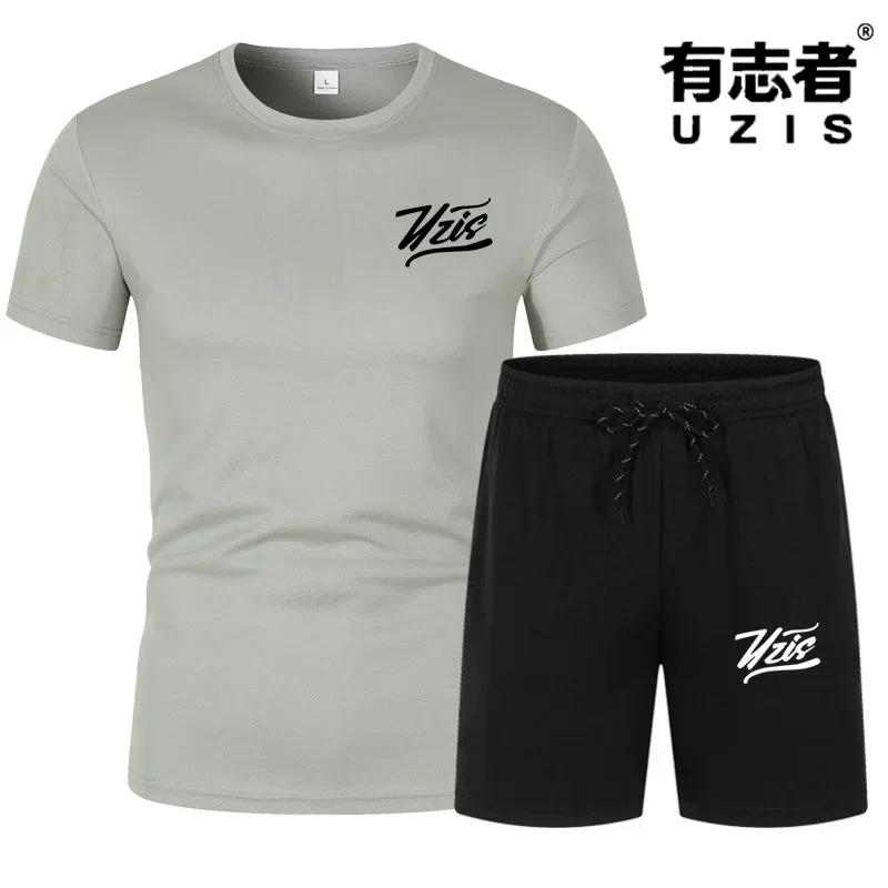 Ambição e Moda Set, T-shirt e Shorts, Adequado para os Presentes Men's t-shirt set