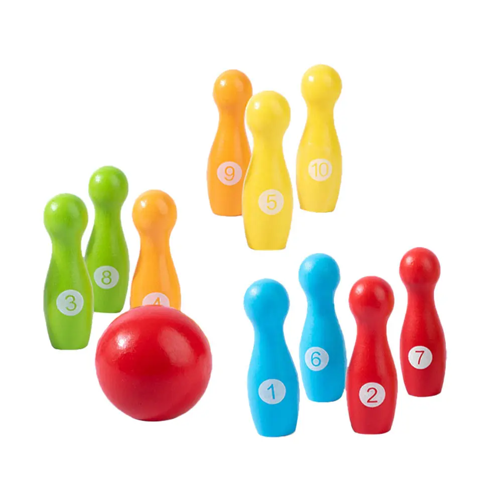 

1 set Digital Bowling Toys Kids Educational Playset Smooth Round Corner Toddler Toys Supplies Game Children Learning