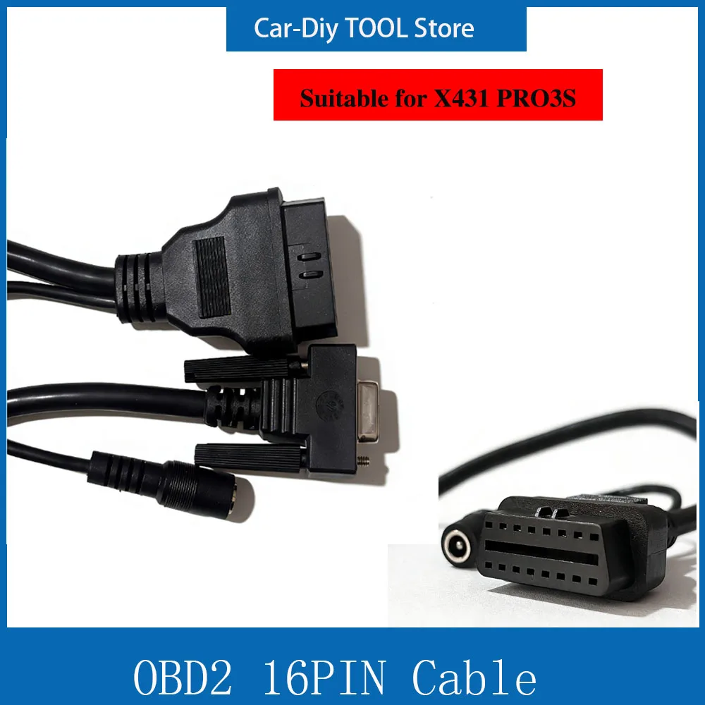 OBD Cable  OBD2 15PIN to 16pin for Launch X431Pro Adapter Conversion Auto Diag Main Cable Car Tools 15 PIN 16-pin Link Cord