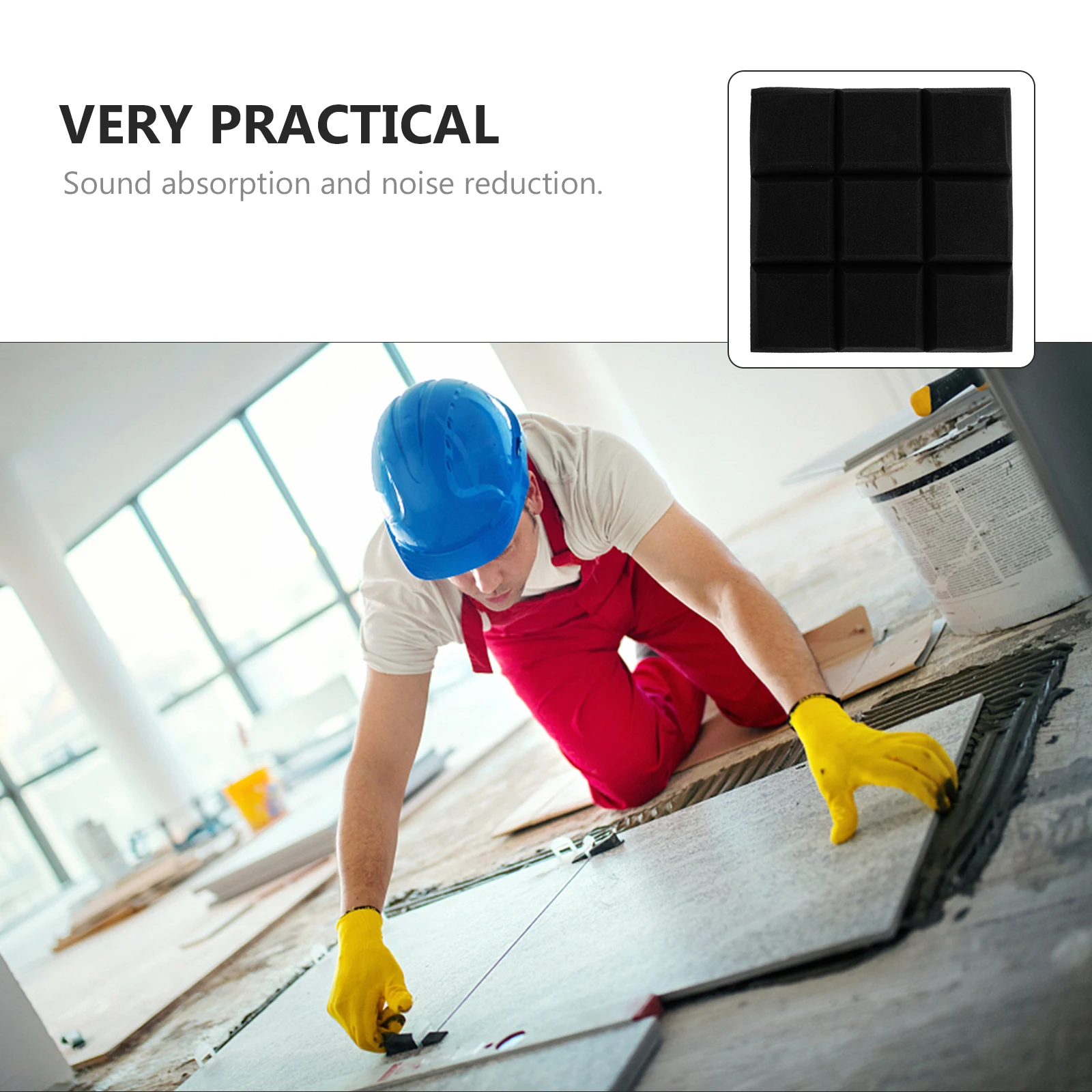 

Acoustic Soundproof Cotton Panel Panels Absorbing Proofing for Walls Drum Chamber
