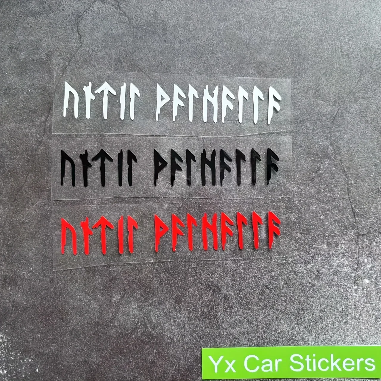 1PC Mysterious Script Car Sticker for Auto, Laptop, Water Bottle - Unique Decor for Car Enthusiasts