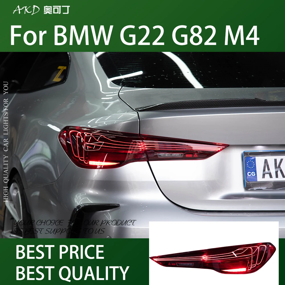 Car For BMW G22 G82 M4 GTS 425i 430i 2020-2024 Tail Lamp Led Fog Lights DRL Hella Tuning Light Car Accessories F82 Tail Lights