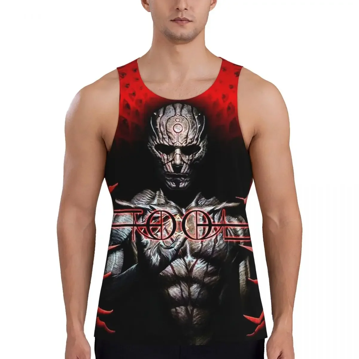 Tool Band Lateralus Heavy Metal Gym Tank Bodybuilding Vest Fitness Sleeveless Tops Quick Dry Men Workout Sports Clothing