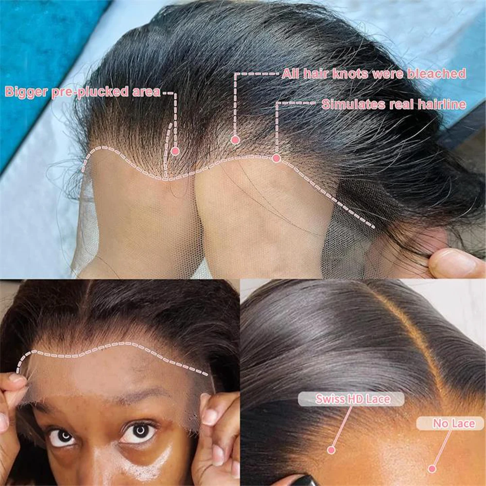 250% الكثافة 13x6 الجسم موجة الدانتيل الجبهة الباروكات شعر الإنسان قبل قطعها غلويليس الباروكات شعر الإنسان البرازيلي عذراء الجسم موجة