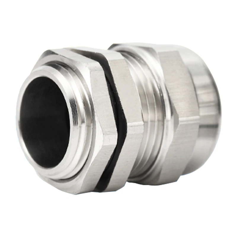 2pcs Metal Cable Glands,Pure Copper with Nickel Plating,Waterproof and Explosion-proof, Fixed Sealing Glands, M6-m20