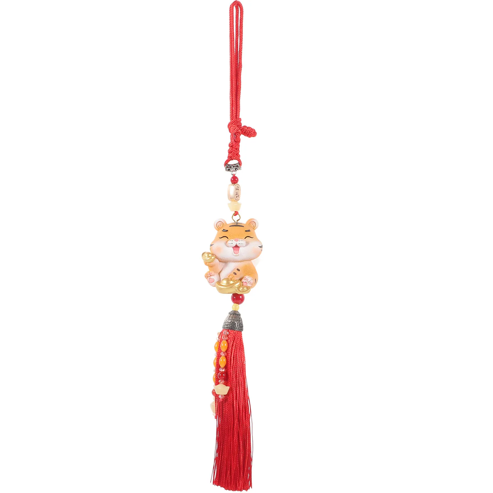 1Pcs Car Interior Tiger Pendant Resin Aroma Diffuser Hanging Ornament for Stress Relief Vehicle Air Freshener Decorative Car