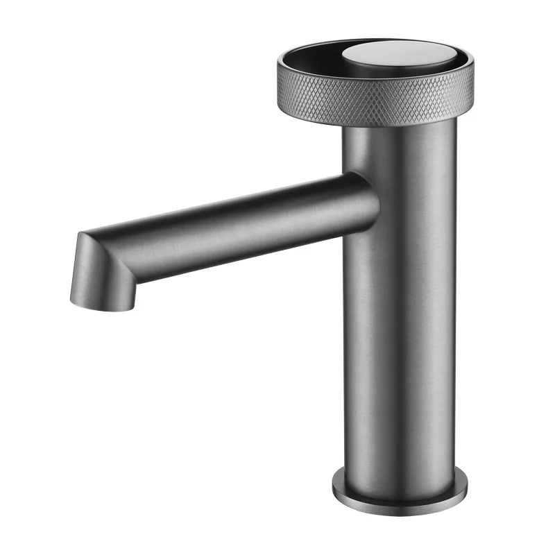 

All-copper hot and cold washbasin faucet household bathroom cabinet height double selection washbasin faucet MT2527