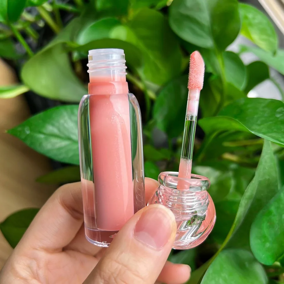 Private Label Vegan Makeup Transparent Tube Moisturizing Lip Gloss Custom Logo Wholesale Matte Liquid Lipstick