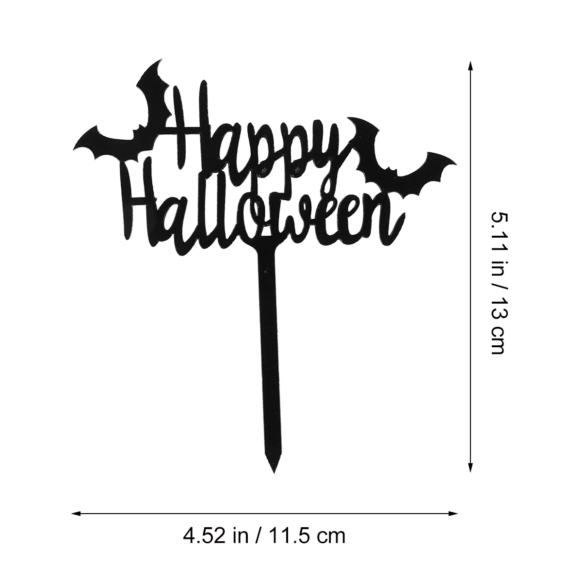 

10pcs Acrylic Cake Topper Halloween Style Pumpkin Insertion Cards Decor Tools for Dessert Picks Kit Party Supplies