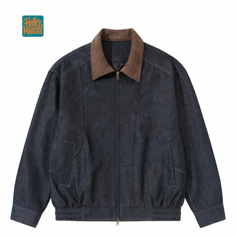 HELLOMARCEL Men'S Bomber Jacket Fashion Stylish Lightweight Windbreaker Fall Winter Casual Work Hunting Jackets For Men