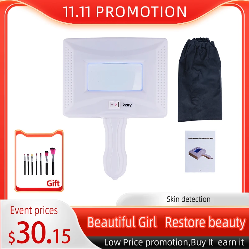 

Skin Care UV Skin Test Analyser Portable Test Beauty Analyser Lamp Facial Skin Test Examining Lamp Home Salon Beauty Device vaye