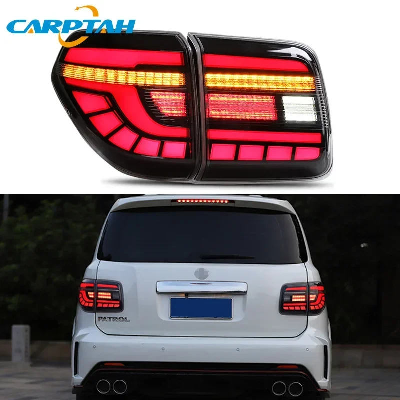 

Car LED 12V Taillights For Nissan Patrol Y62 2008 - 2018 Rear Running Lamp Brake Reverse Turn Signal Waterproof Car Accessories
