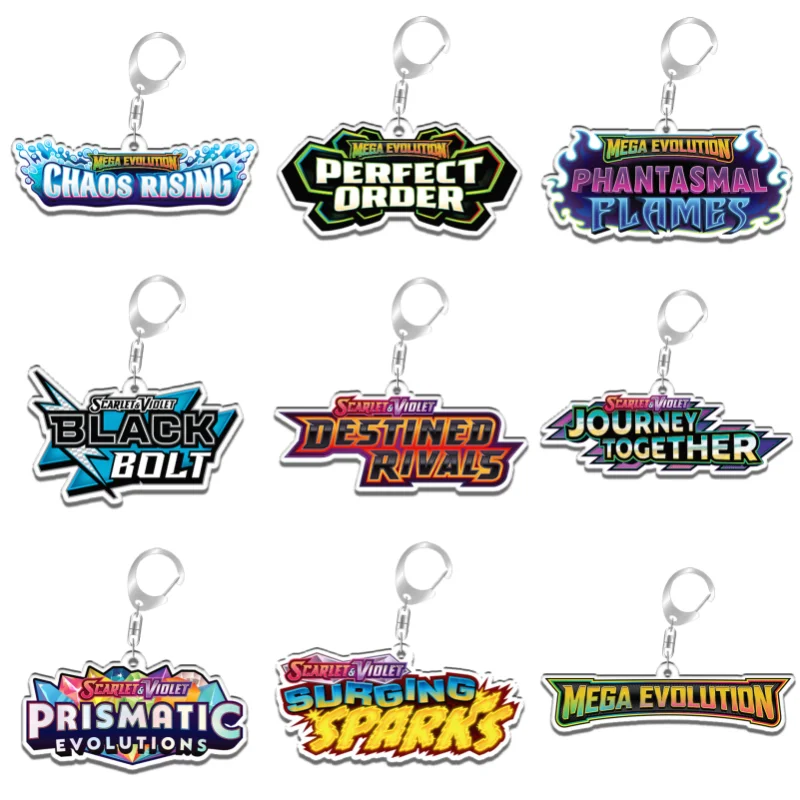 

Брелок для ключей по игре Pokemon Chaos Rising: Perfect Order Sparks, подарок для фанатов аниме и игр, подвеска для рюкзака из переработанного акрила, редкий коллекционный предмет