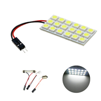 5 Set Car LED Festoon Dome Panel Reading Light 18SMD 15SMD T10 BA9S Adapter Base Car Accessories White DC12V