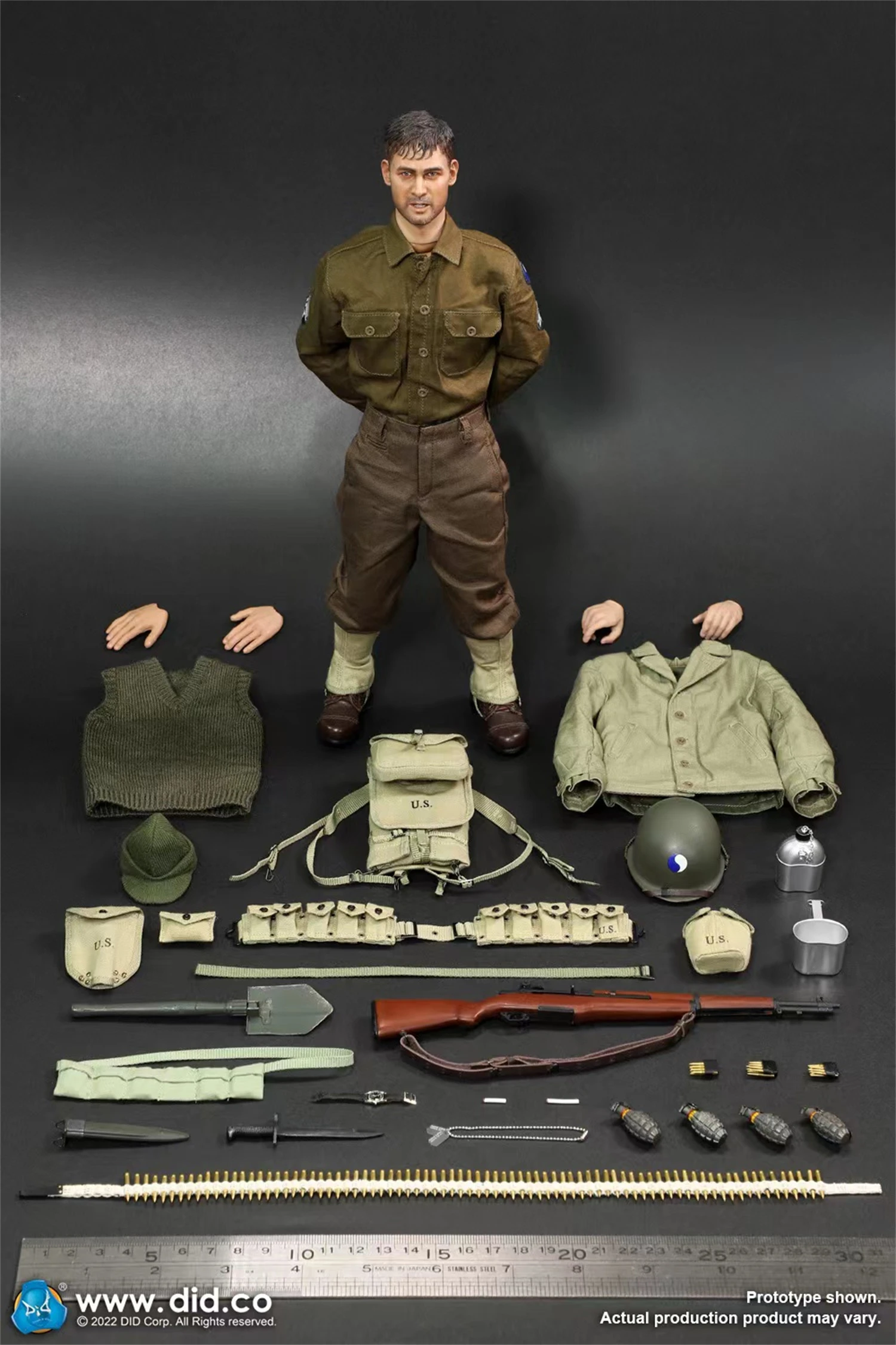 DID 1/6 A80156 Corporal Upham WWII US Army 29th fanteria Soldier Action Figure modello da collezione da 12 pollici