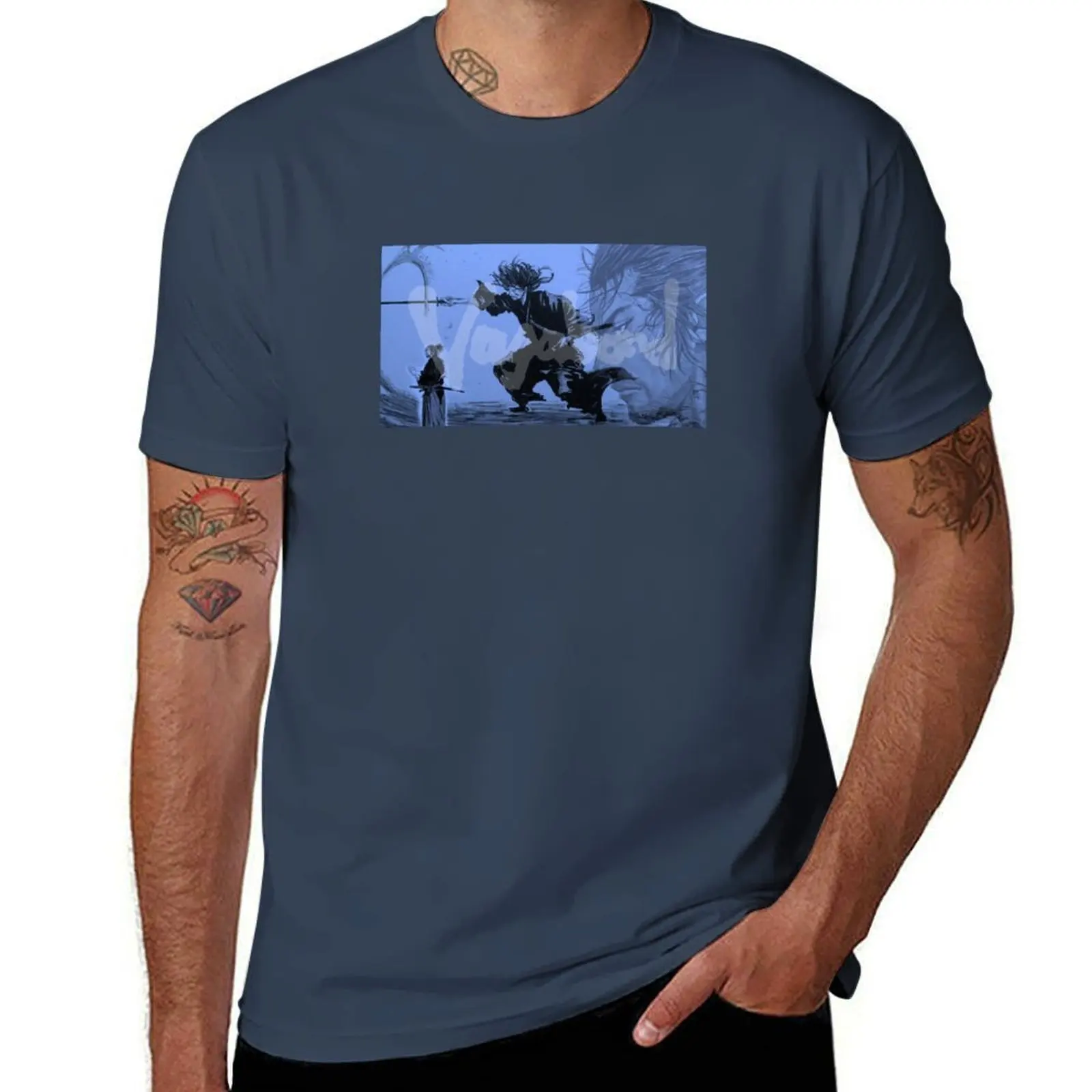 Camiseta Miyamoto Musashi, camiseta con estampado personalizado, camiseta de lujo para hombre