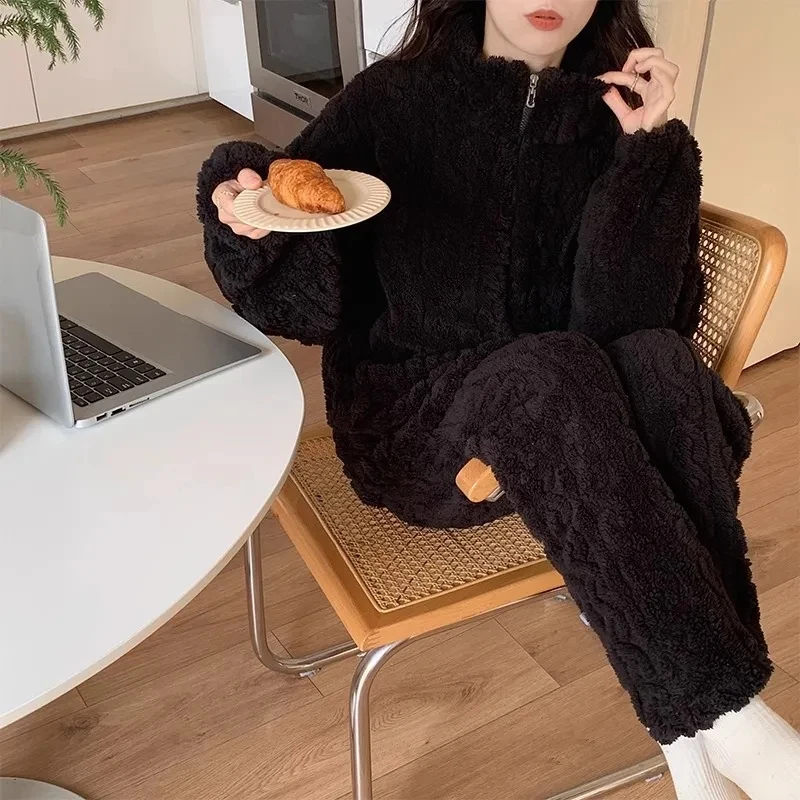 女性用長袖パジャマセット,トップスとパンツ,レースのナイトウェア,パジャマ,ラージサイズ,5XL, 150kg,秋,2個