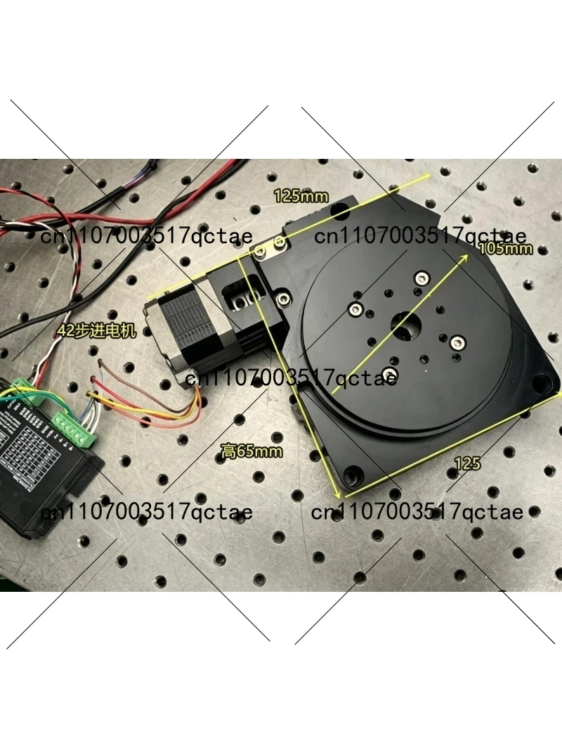 CNC Dividing Head 42 Stepper Motor Rotary Table 100mm Table High Precision R Axis Worm Gear Rotary Stage