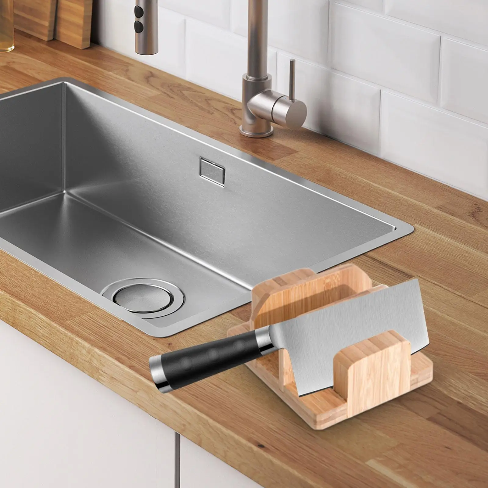 Cutting Board Stand, Pan Lid Holder, Organizer, Cookware Storage, Freestanding