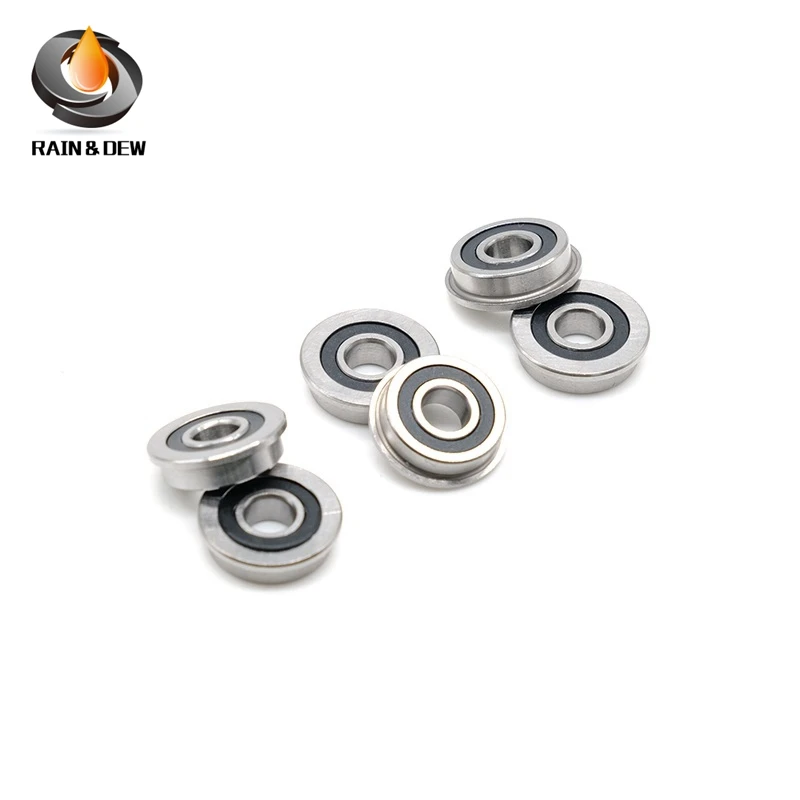 

10pcs F625 2RS 5x16x5 mm Miniature Flange Bearing 625 RS F625RS 5*16*5 ABEC-7 3D Printer & Model Aircraft Bearings