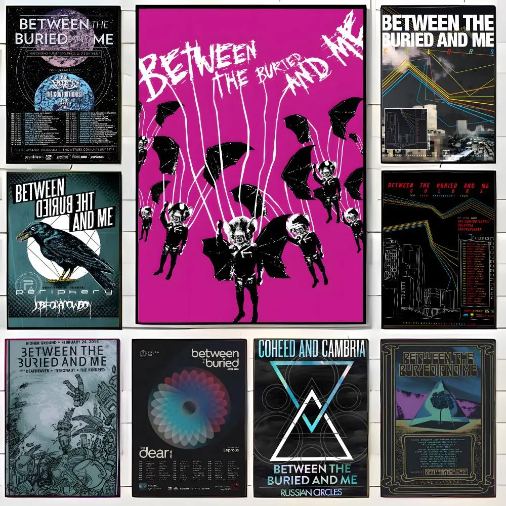 Progressive Band B-Between the Buried and Me Poster Wall Art Print Decorative Mural Home Decor Gift Unframed