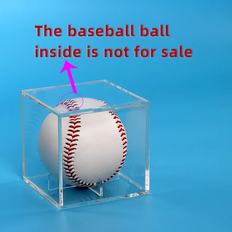 1Pcs Baseball Acrylic Box Acrylic 80*80*80 Transparent Baseball Storage Collecting Box