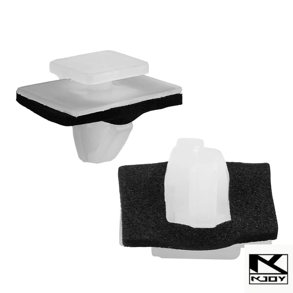 KKJOY 50Pcs Auto Moulding Fastener Clips with Sealer Car Trim Retainer Clips Fit for Hyundai