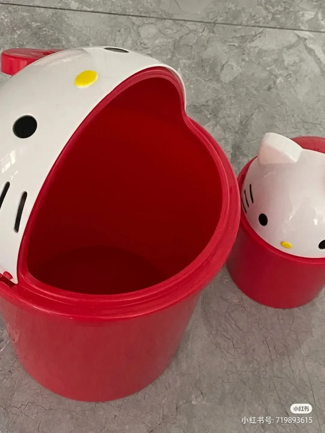 New Sanrio Hello Kitty Dustbin Trash Can Rubbish Bin Garbage Binsanrio Kawaii Trash Paper Basket Can Living Room Bedroom