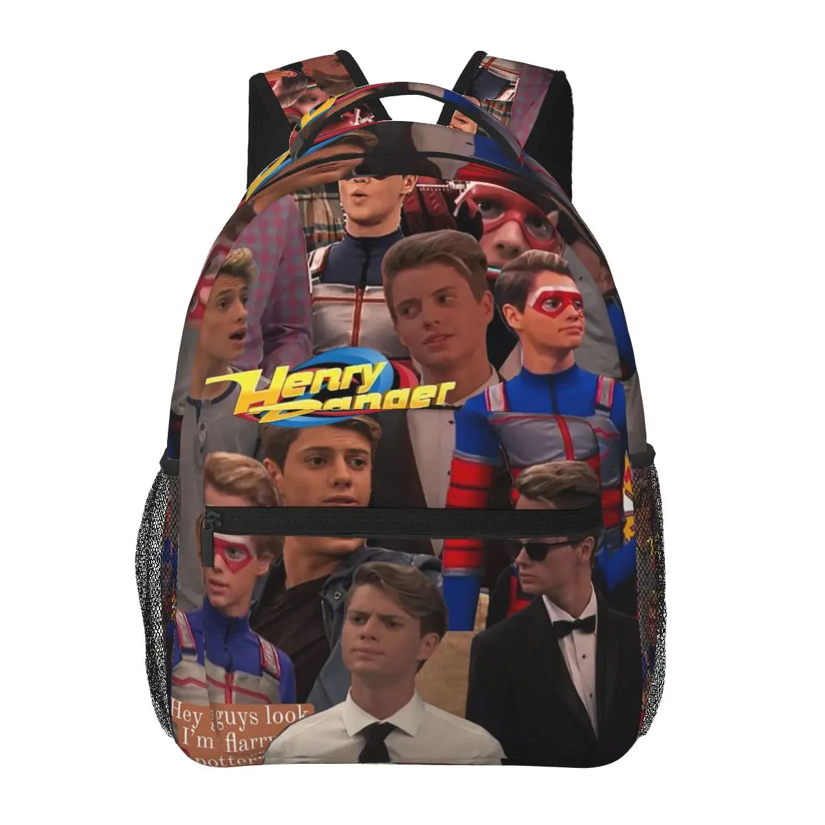Henry Danger Backpacks Boys Girls Bookbag Students School Bags Cartoon Laptop Rucksack Shoulder Bag Large Capacity