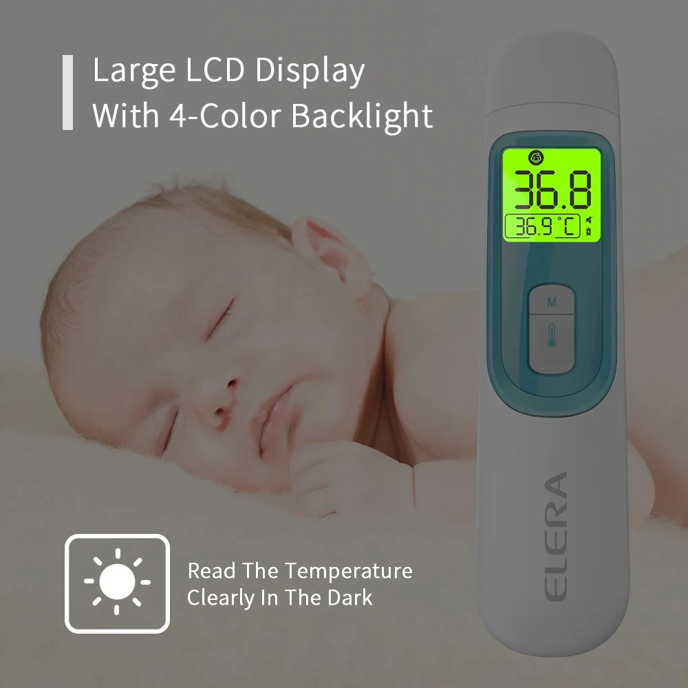 Baby Forehead Ear Infrared Thermometer Digital LCD Body Measurement Kids Adult Fever IR Children Non-Contact Termometro image 4