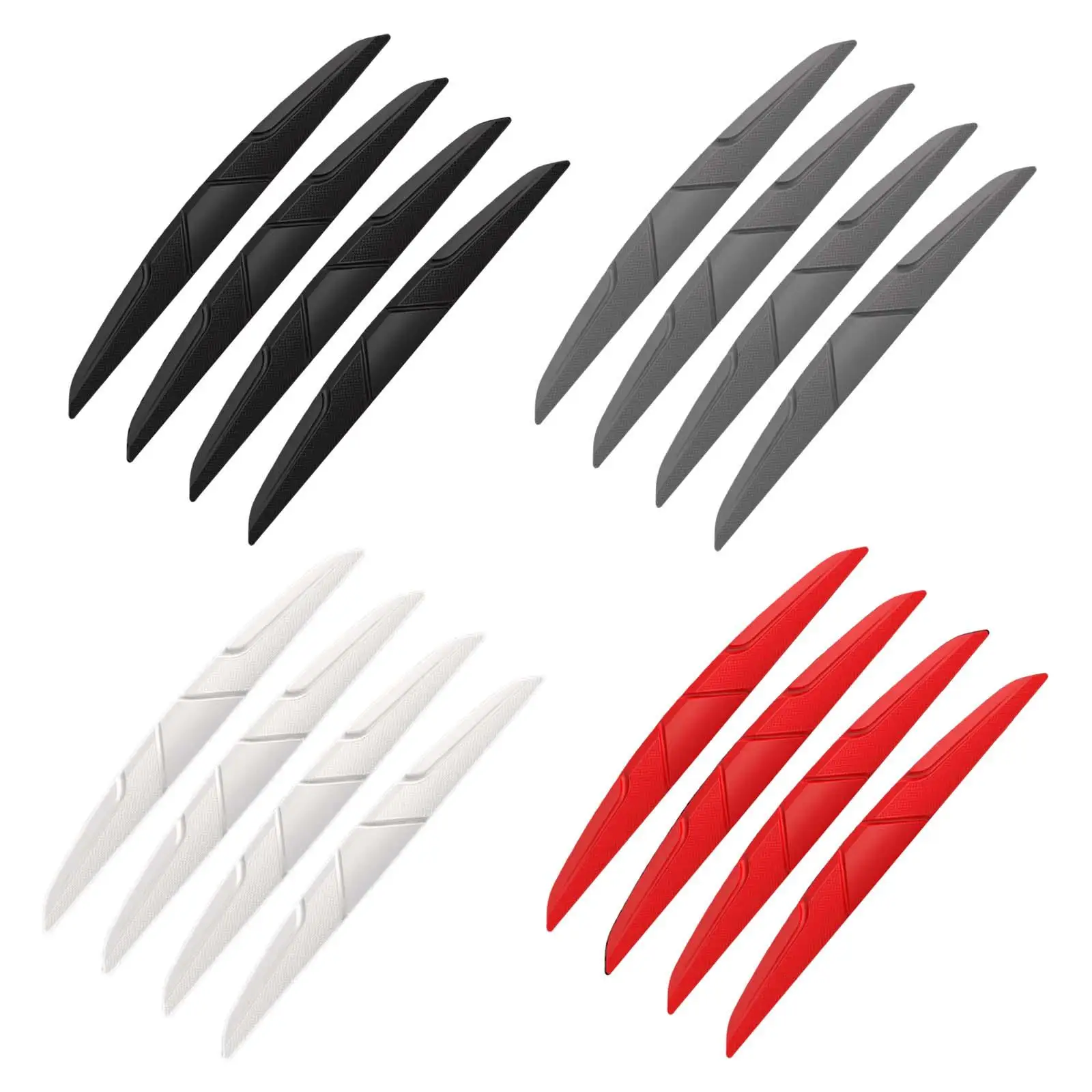 

4 шт. универсальная автомобильная защита от столкновений, наклейки на планку, защитный бампер