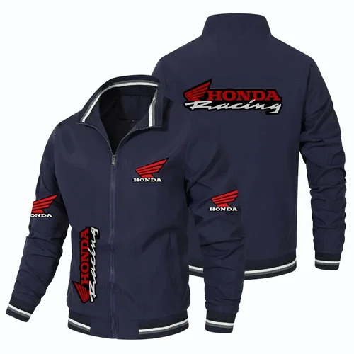 Imagen 2 del producto EsHonda motocicleta Gold Wing GL1800 chaqueta estampada equipo de carreras de motocicletas chaqueta Bomber cortavientos de gran tamaño Honda hombres