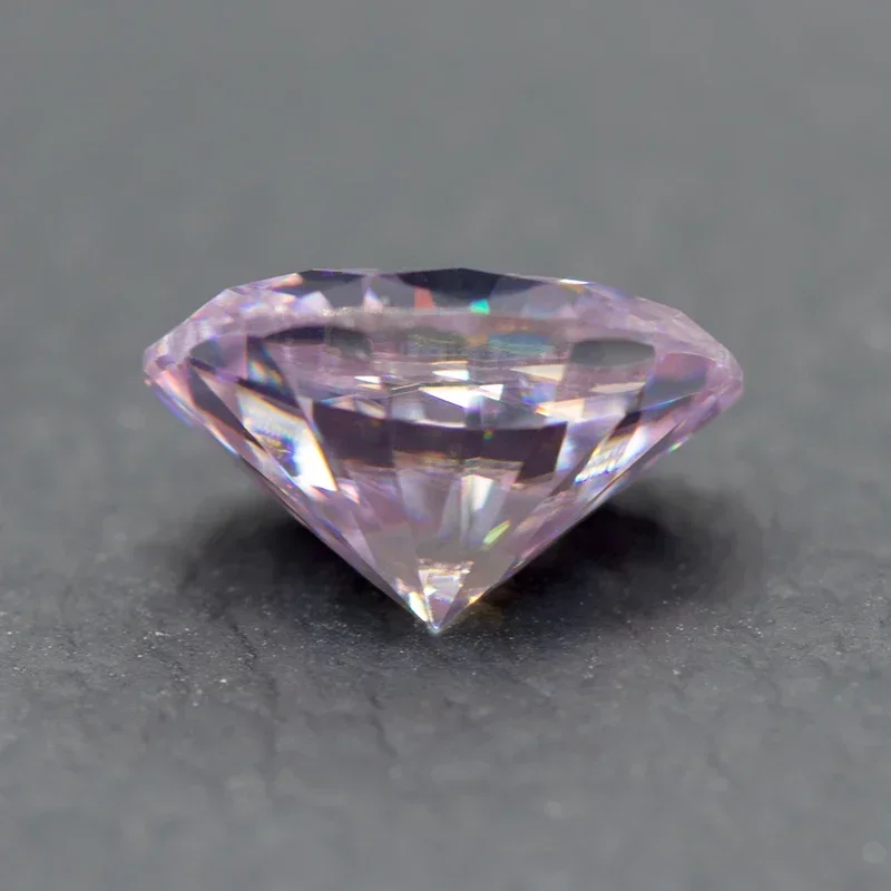 Moissanite Stone Light Purple Color Oval Cut VVS1 with GRA Certificate for Gemstone Charms Beads Top Jewelry Making Materials