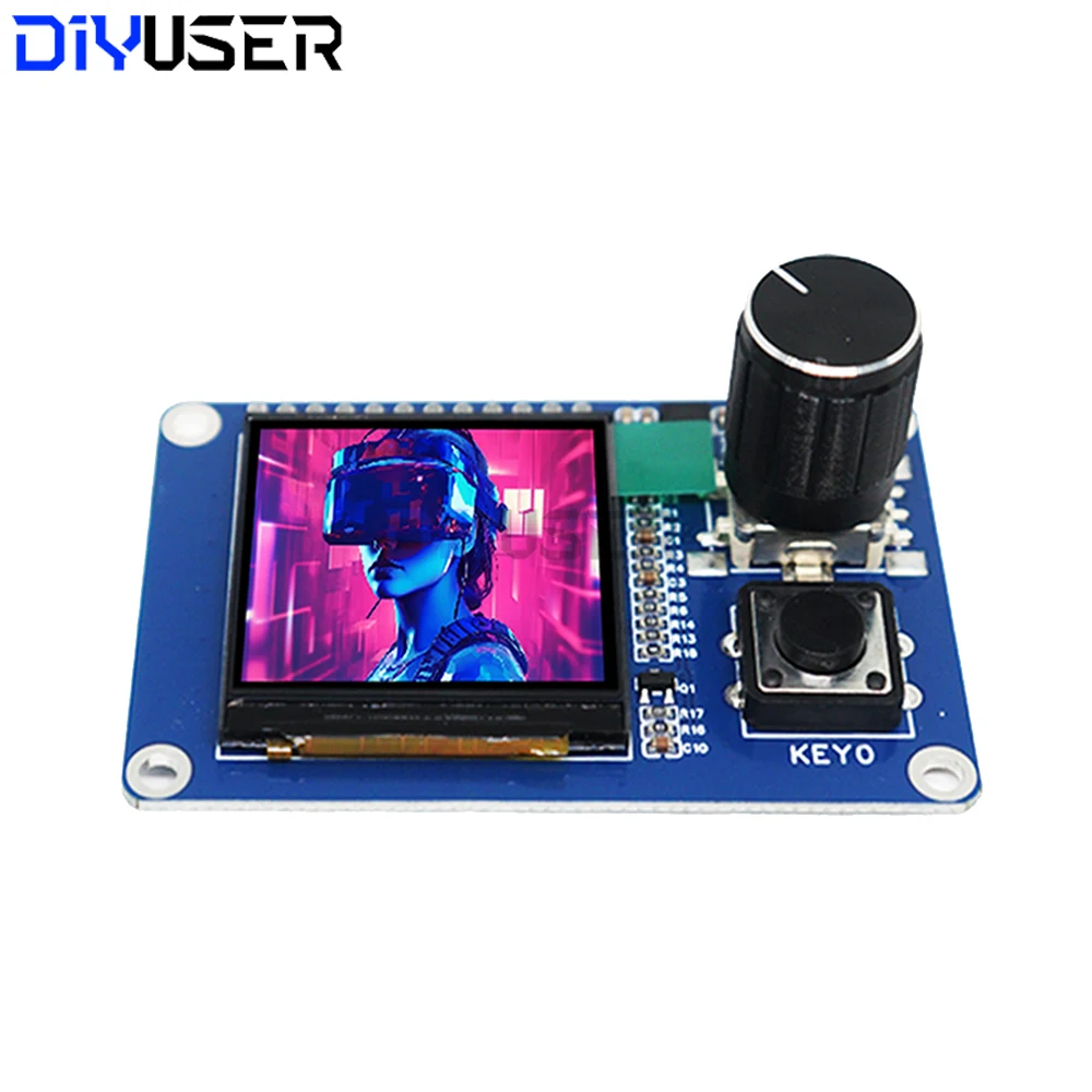 وحدة عرض TFT LCD مقاس 1.54 بوصة مع زر تشفير دوار EC11، واجهة IIC/I2C SPI 240x240 لـ Arduino ESP32 ESP8266 DIY