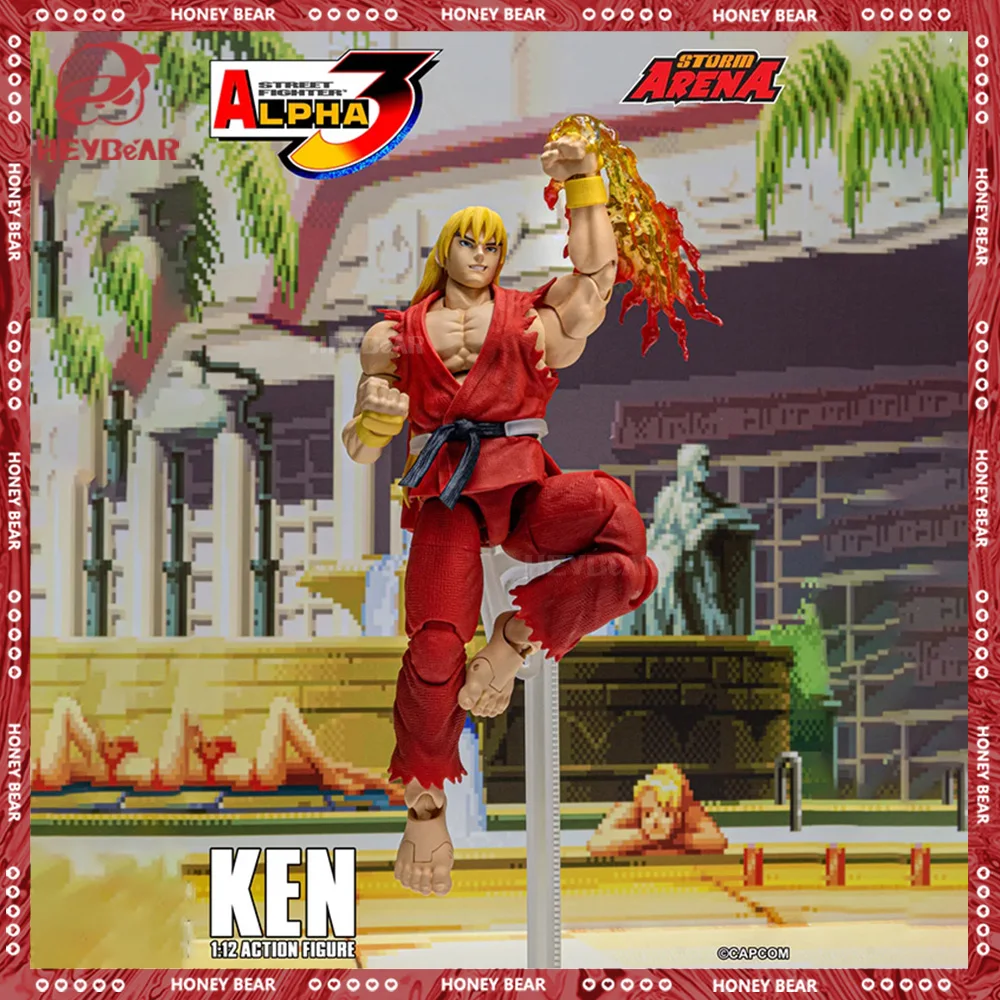 

In Stock Stomr Toys Figure Strret Fighter Alpha 3 Ken Masster Figures Fight Competitive Figurine Collection Statue Ornament Toys