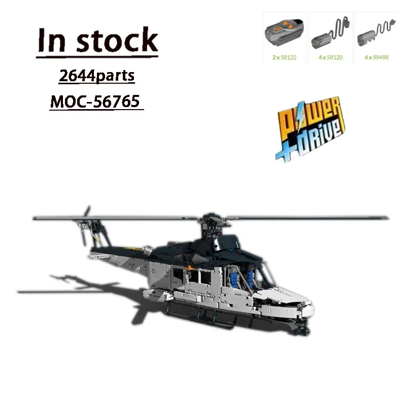 

MOC-56765 Electric Remote Control Large Helicopter Building Block Model 2644 Parts Children's Birthday Building Block Toy Gift