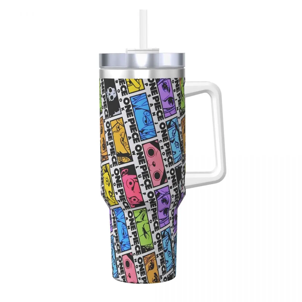 O-One Anime P-Piece Tumbler Cold Drink Water Bottle Leakproof Stainless Steel Coffee Mug Design Travel Mugs Cup