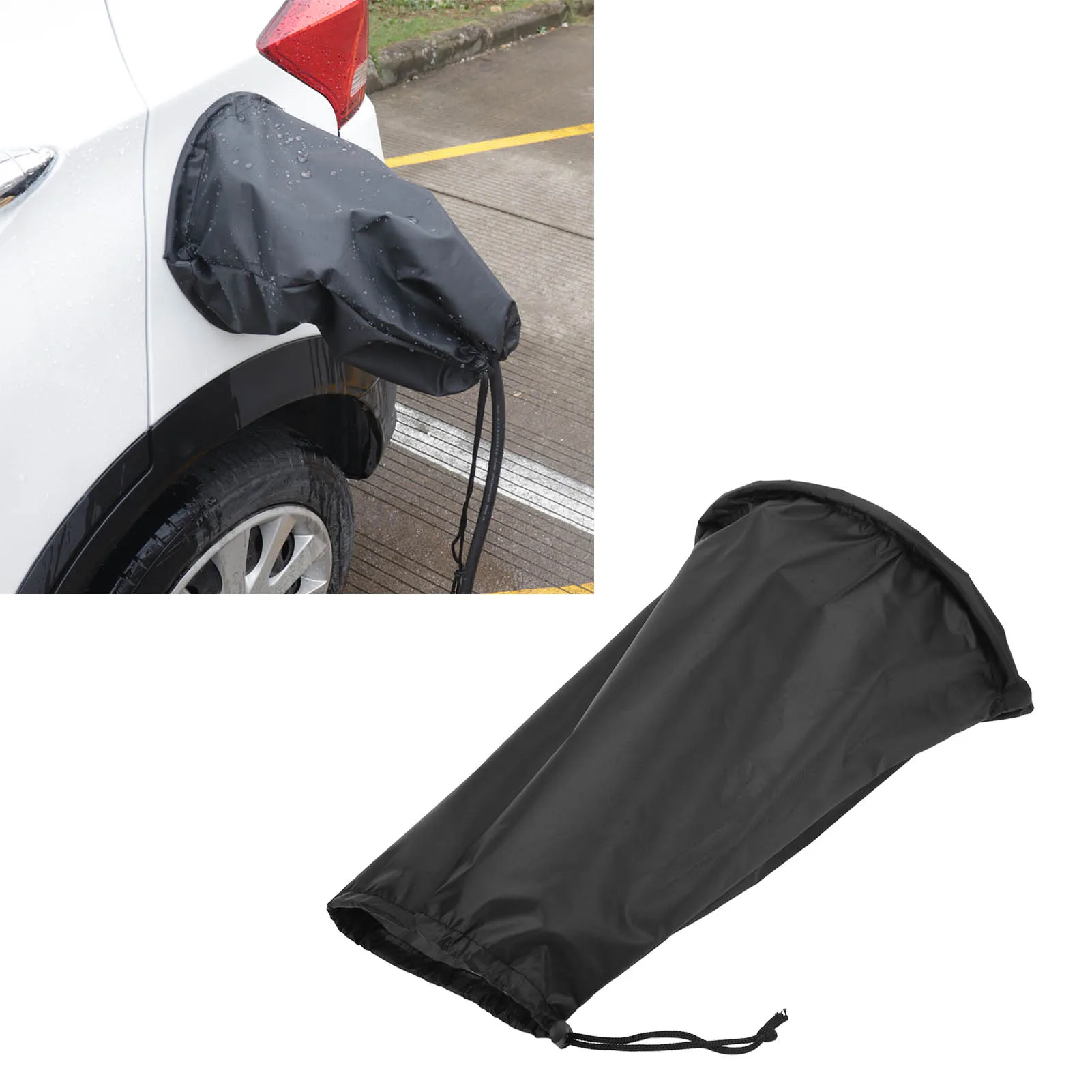 EV Charger Port Waterproof Cover Sun Dust Protection Strong Magnetic Adsorption for Electric Car