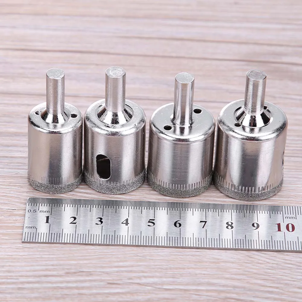 

4pcs Tile Drill Bits Set High Hardness Diamond Thread Drill Bits Wear-resistant Electric Wrench for Marble Ceramic Tile