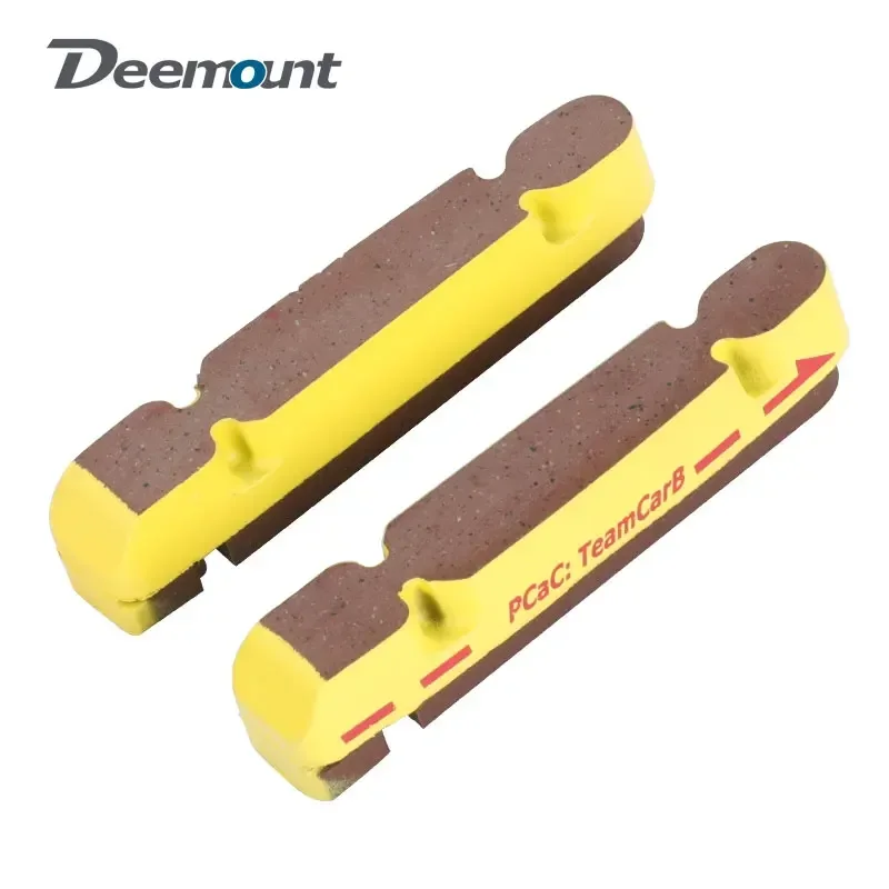 Deemount 1/2/4/6/10 Pair Carbon Rim Brake Pads Road Bike Caliper Braking Inserts for Carbon Wheel Heat Dissipation Tech