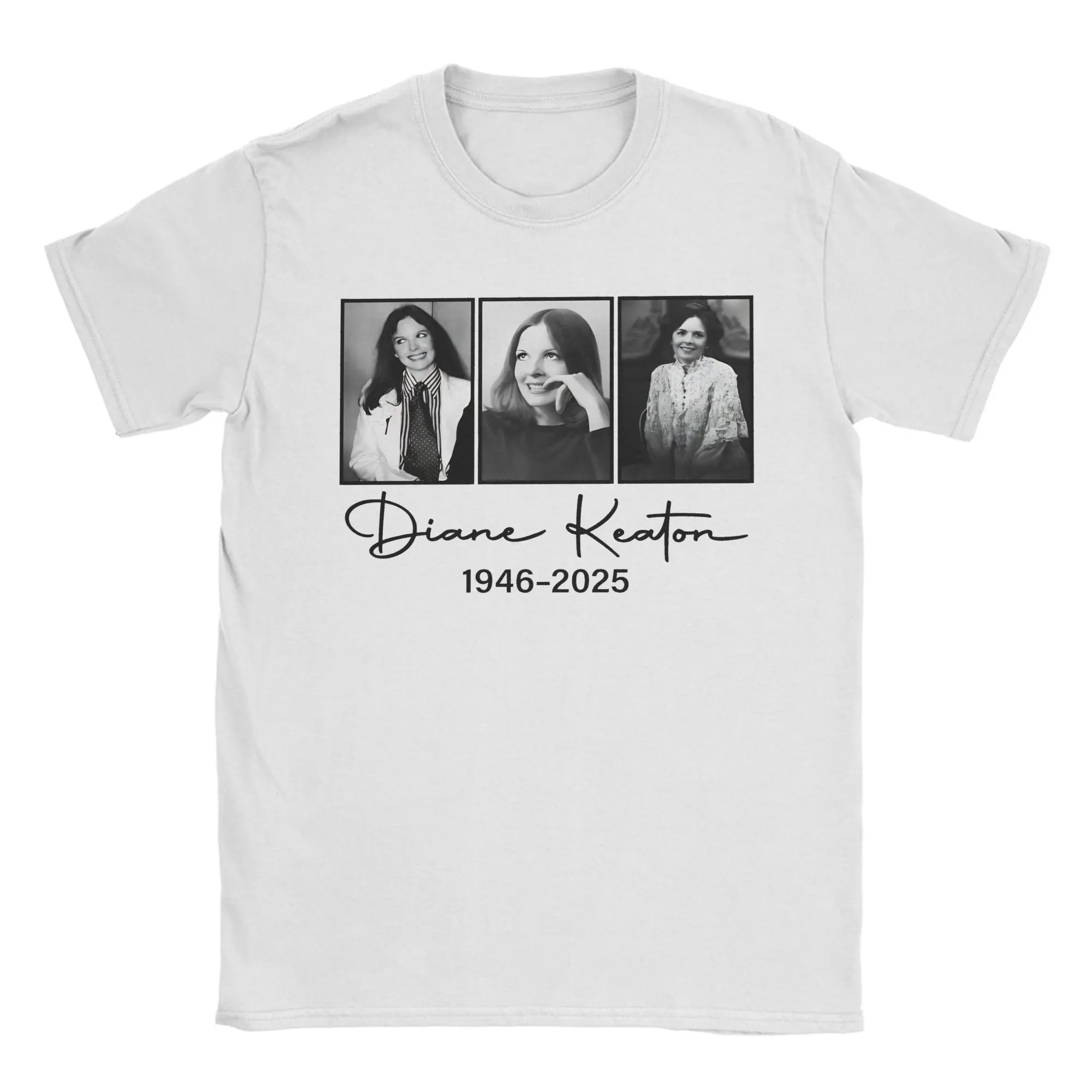 

Летние модные футболки Diane Keaton Memorial, хлопковые мужские футболки Y2K, повседневные футболки больших размеров с короткими рукавами